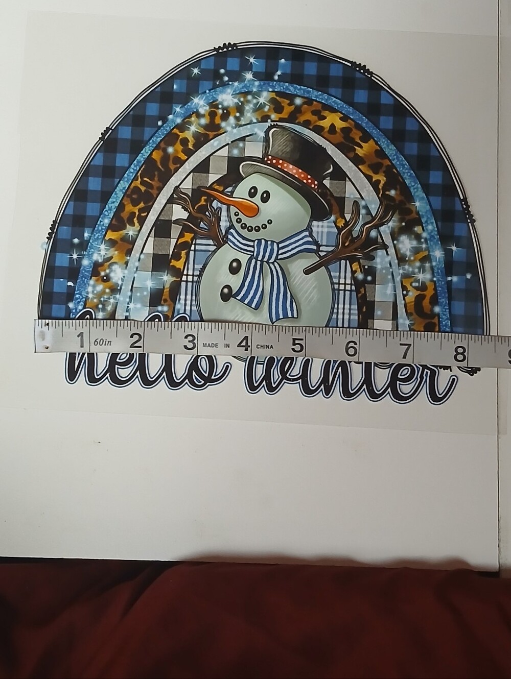 Ready to Press Winter DTF Transfers Set of 4 Hello Winter Cozy Season - Picture 4 of 4